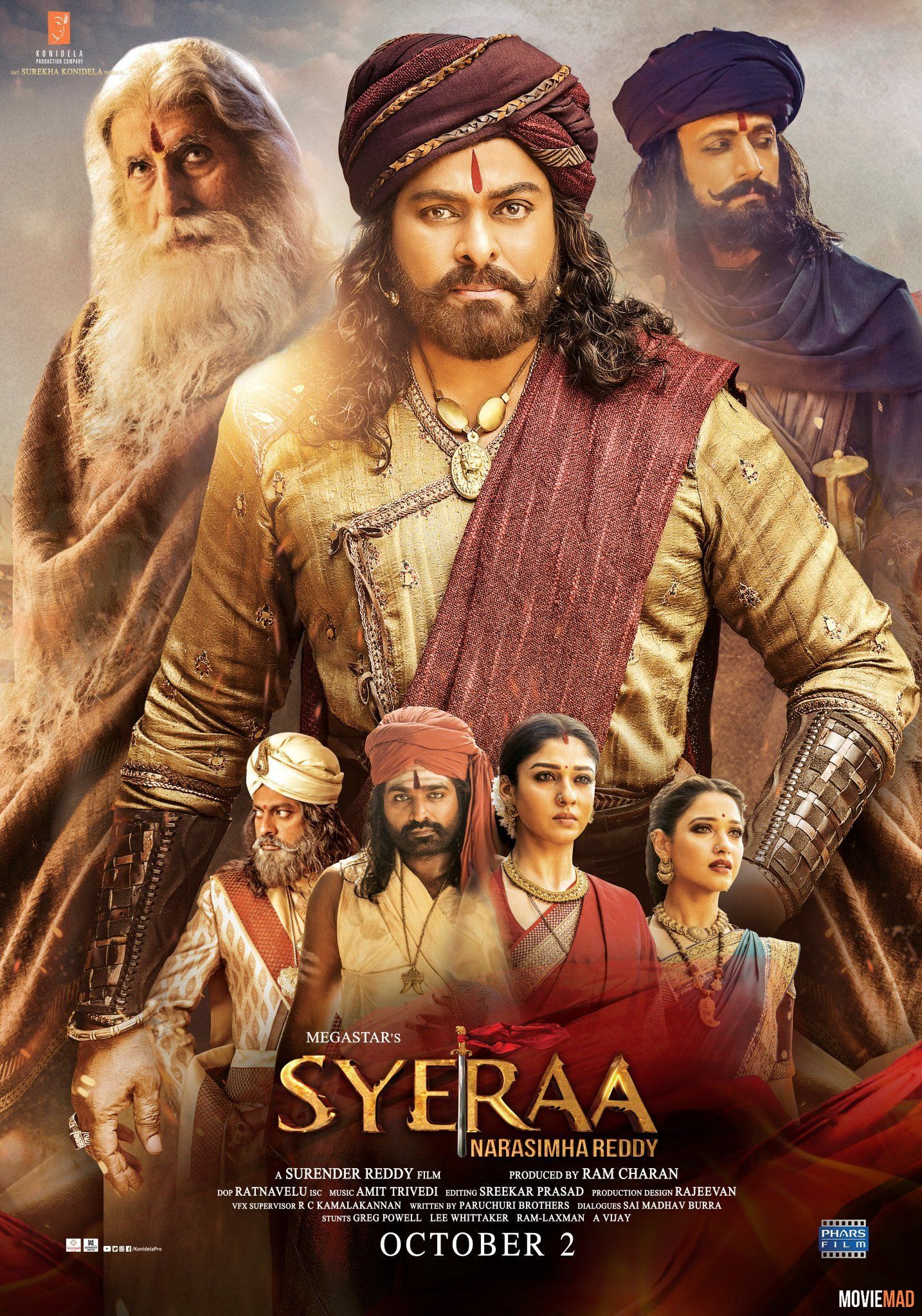 Sye Raa Narasimha Reddy (2019) Hindi Dubbed ORG HDRip Full Movie 720p 480p Movie