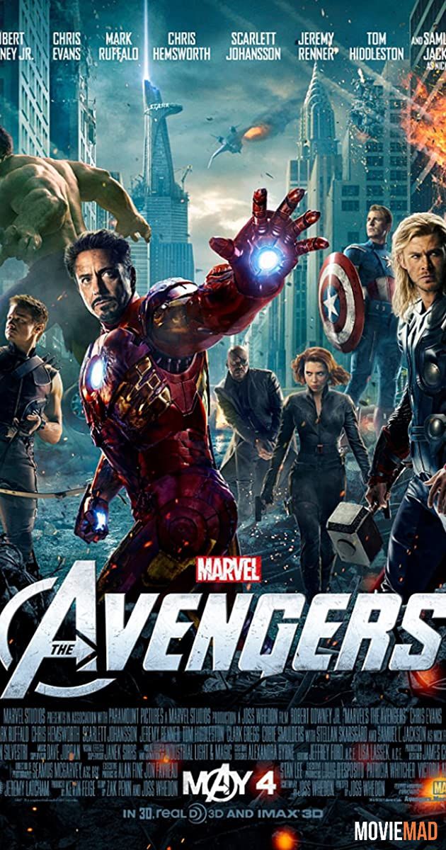 The Avengers 2012 Hindi Dubbed BluRay Full Movie 720p 480p Movie