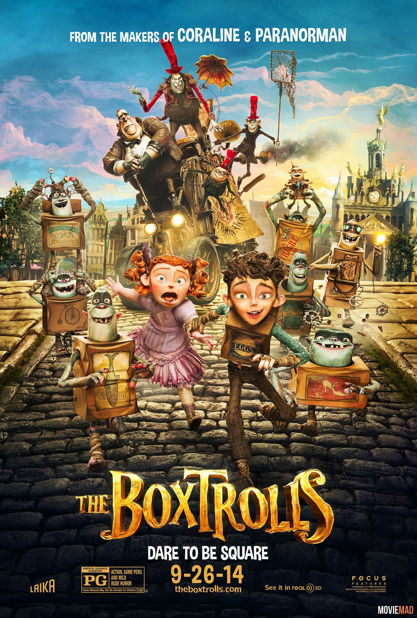 The Boxtrolls 2014 Hindi Dubbed BluRay Full Movie 720p 480p Movie