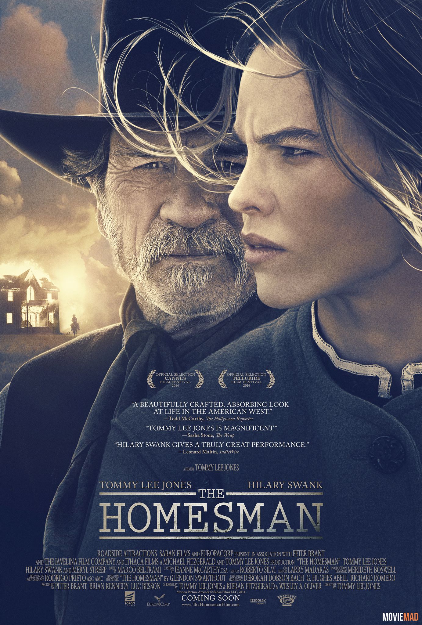 The Homesman 2014 Hindi Dubbed ORG BluRay Full Movie 720p 480p Movie