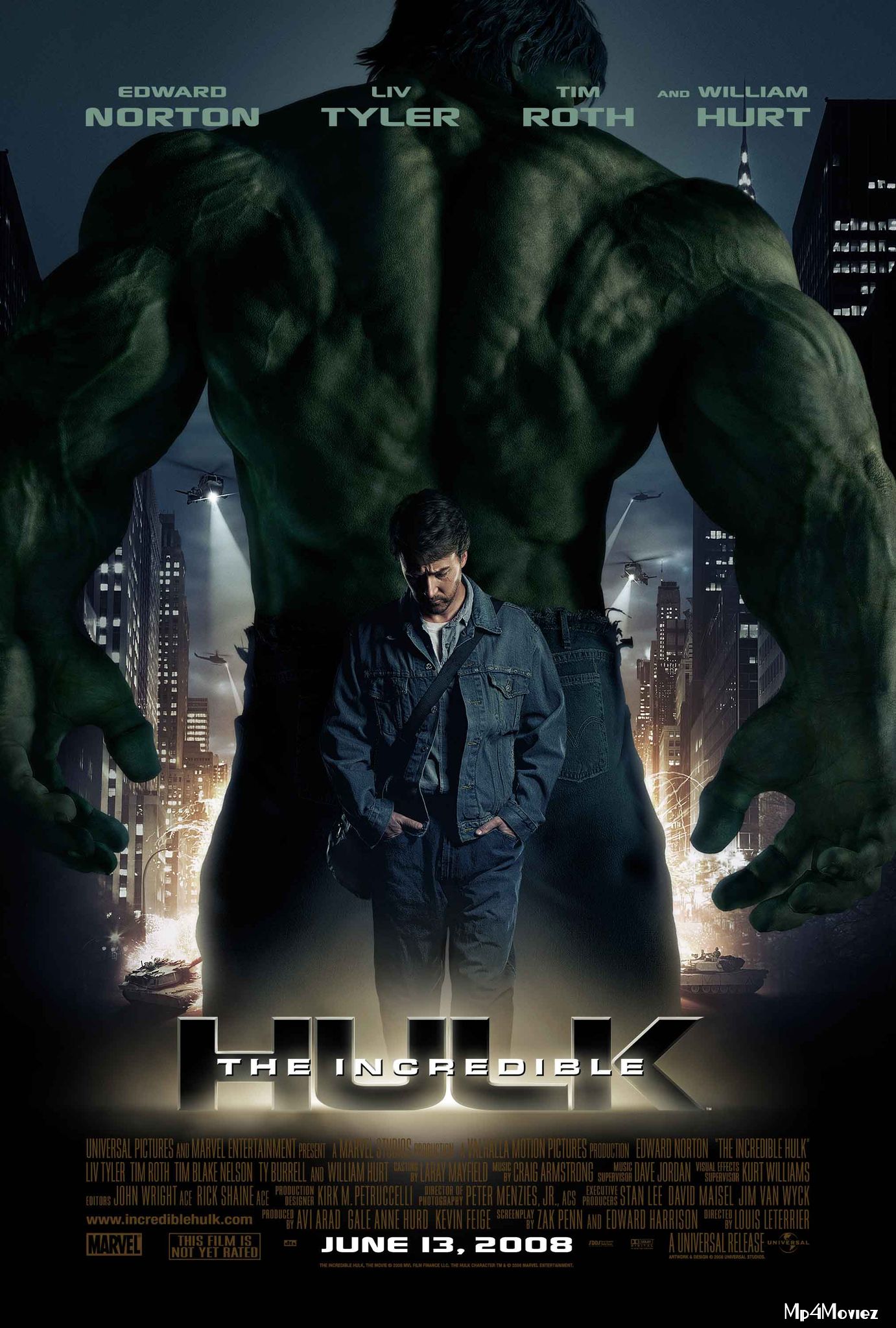 The Incredible Hulk 2008 Hindi Dubbed BluRay Full Movie 720p 480p Movie