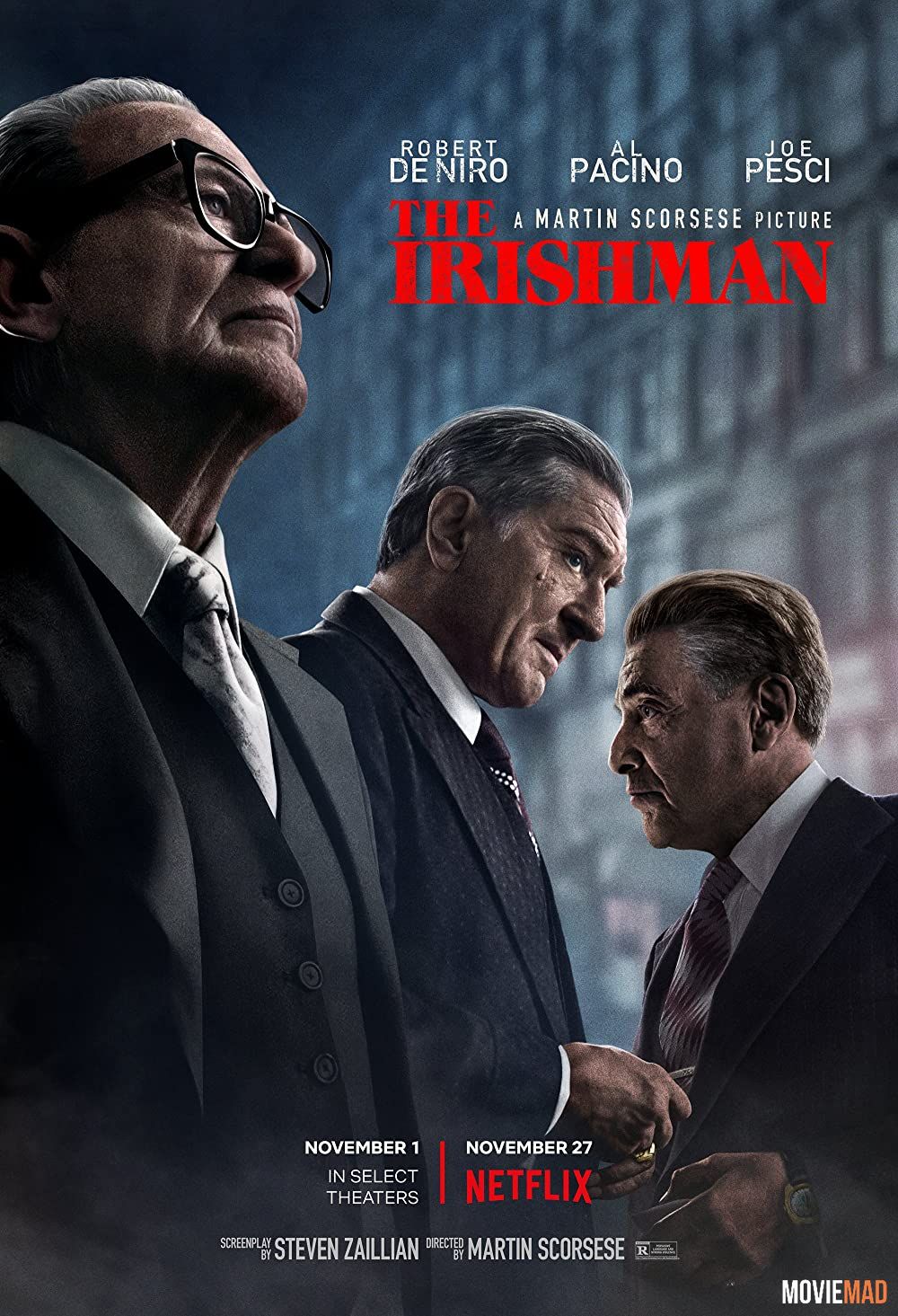 The Irishman 2019 Hindi Dubbed BluRay Full Movie 720p 480p