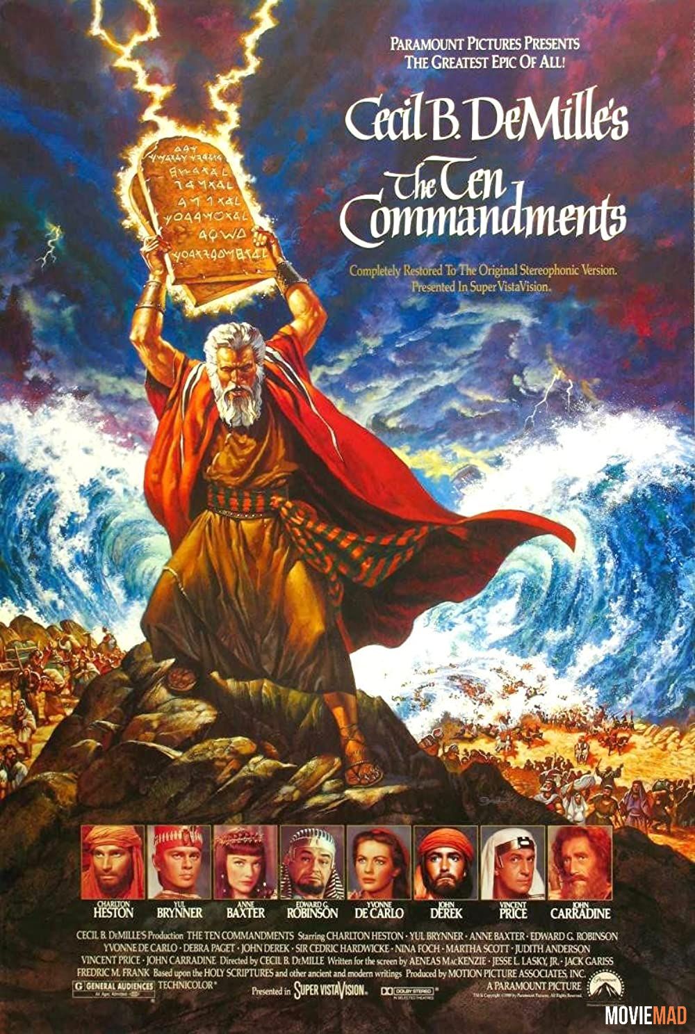 The Ten Commandments 1956 Hindi Dubbed ORG BluRay Full Movie 1080p 720p 480p Movie