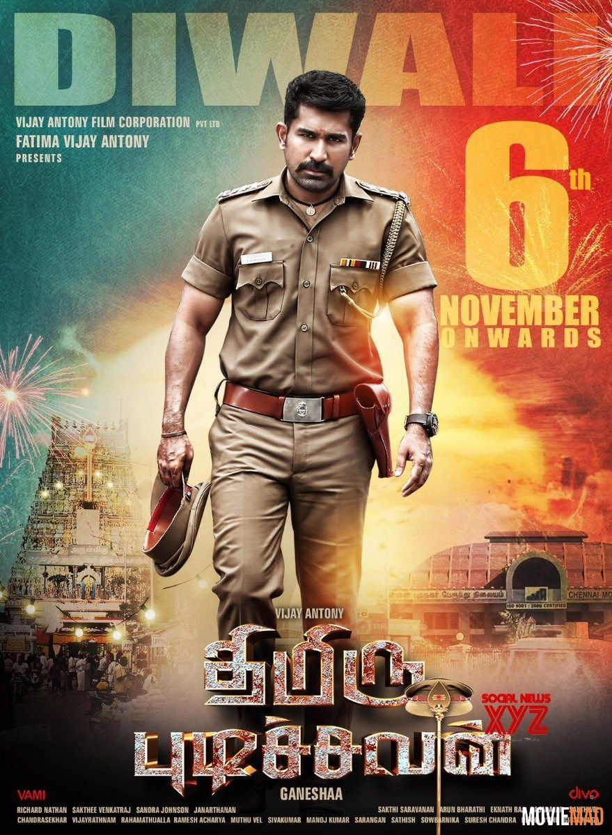 Thimiru Pudichavan (Police Power) 2018 Hindi Dubbed HDRip Full Movie 720p 480p Movie