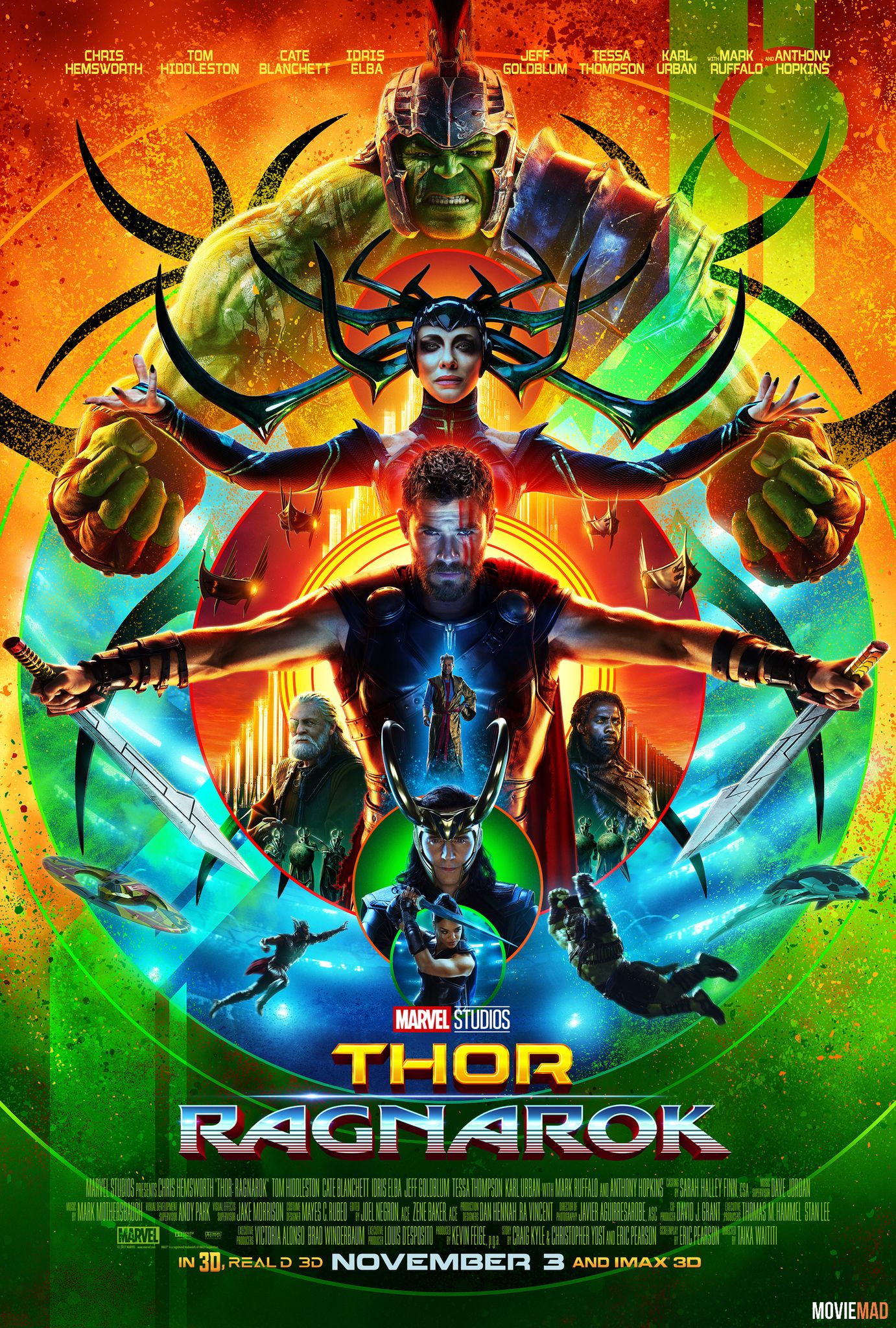 Thor: Ragnarok 2017 BluRay Hindi Dubbed DD5.1 x265 720p 480p Movie