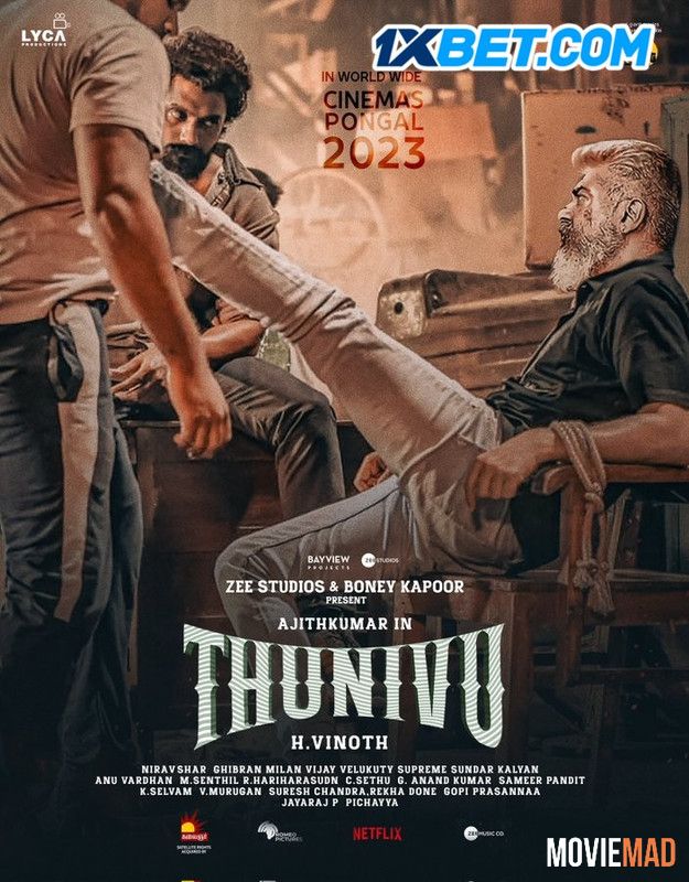 Thunivu (2023) Hindi Dubbed(HQ Dub) WEB DL Full Movie 720p 480p