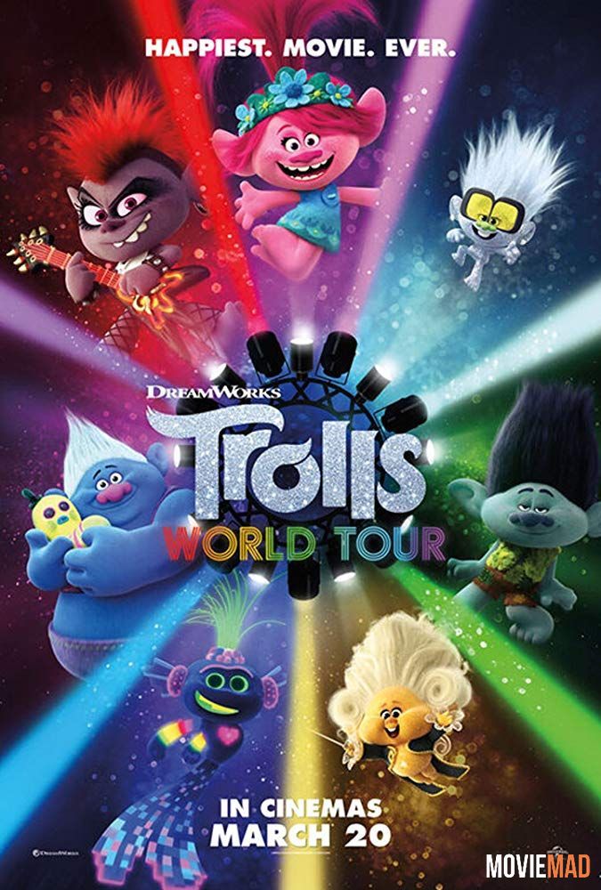 Trolls World Tour 2020 Hindi Dubbed BluRay Full Movie 720p 480p Movie