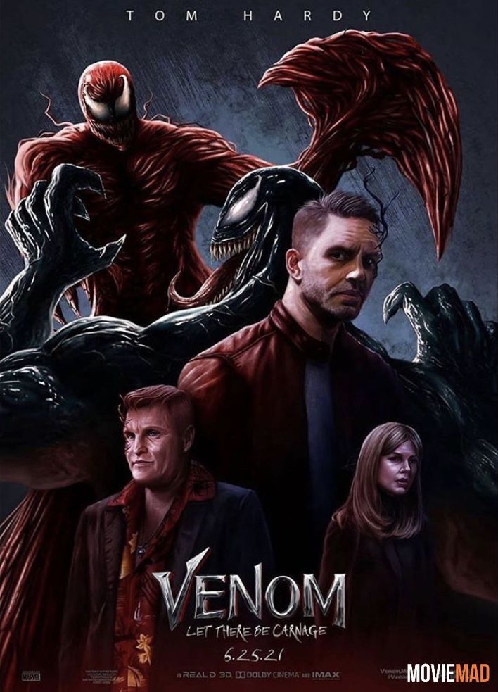 Venom: Let There Be Carnage 2021 BluRay Dual Audio Hindi Official Trailer 720p 480p Movie