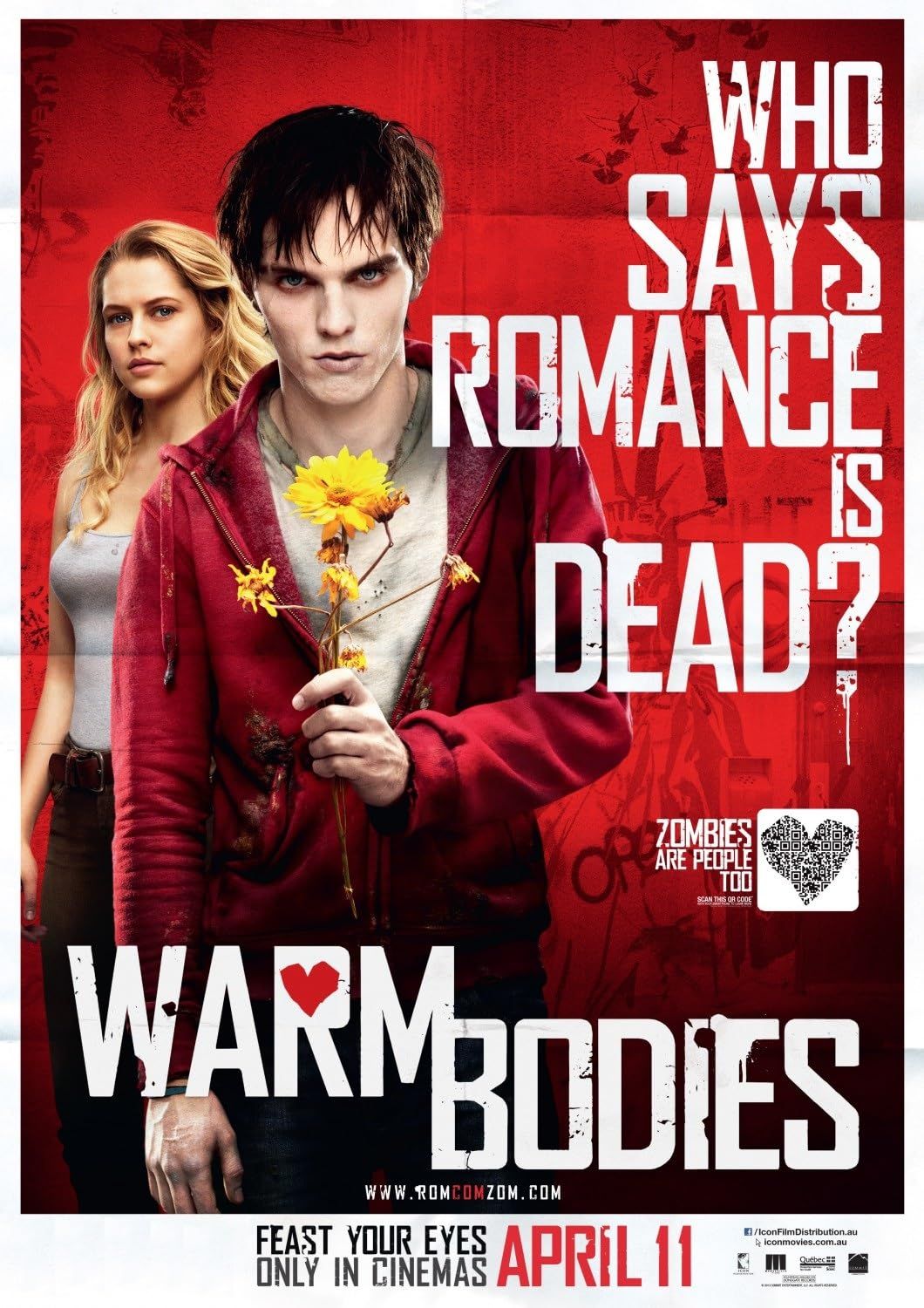 Warm Bodies (2013) Hindi Dubbed ORG BluRay Full Movie 720p 480p Movie