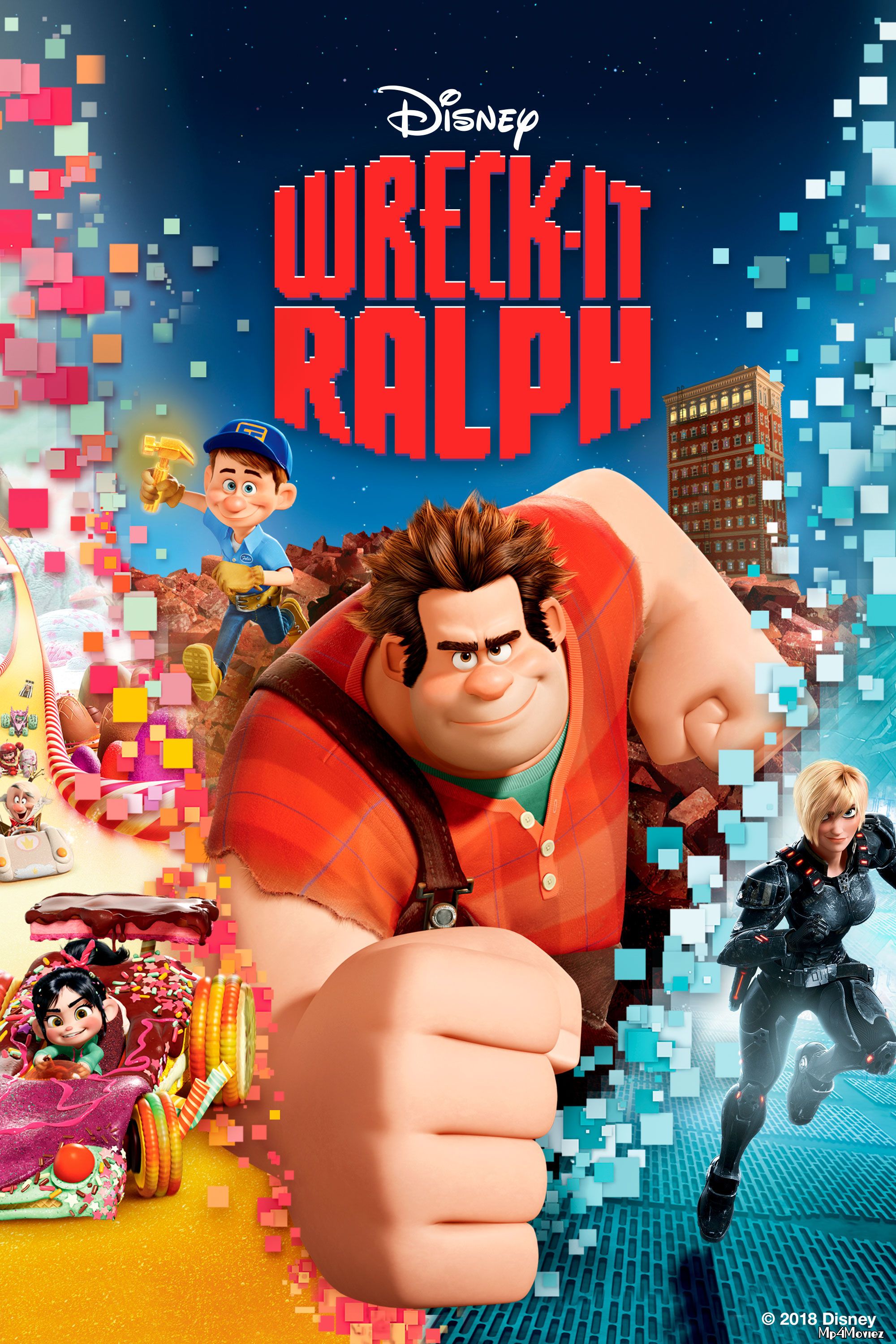 Wreck-It Ralph 2012 Hindi Dubbed BluRay Full Movie 720p 480p Movie