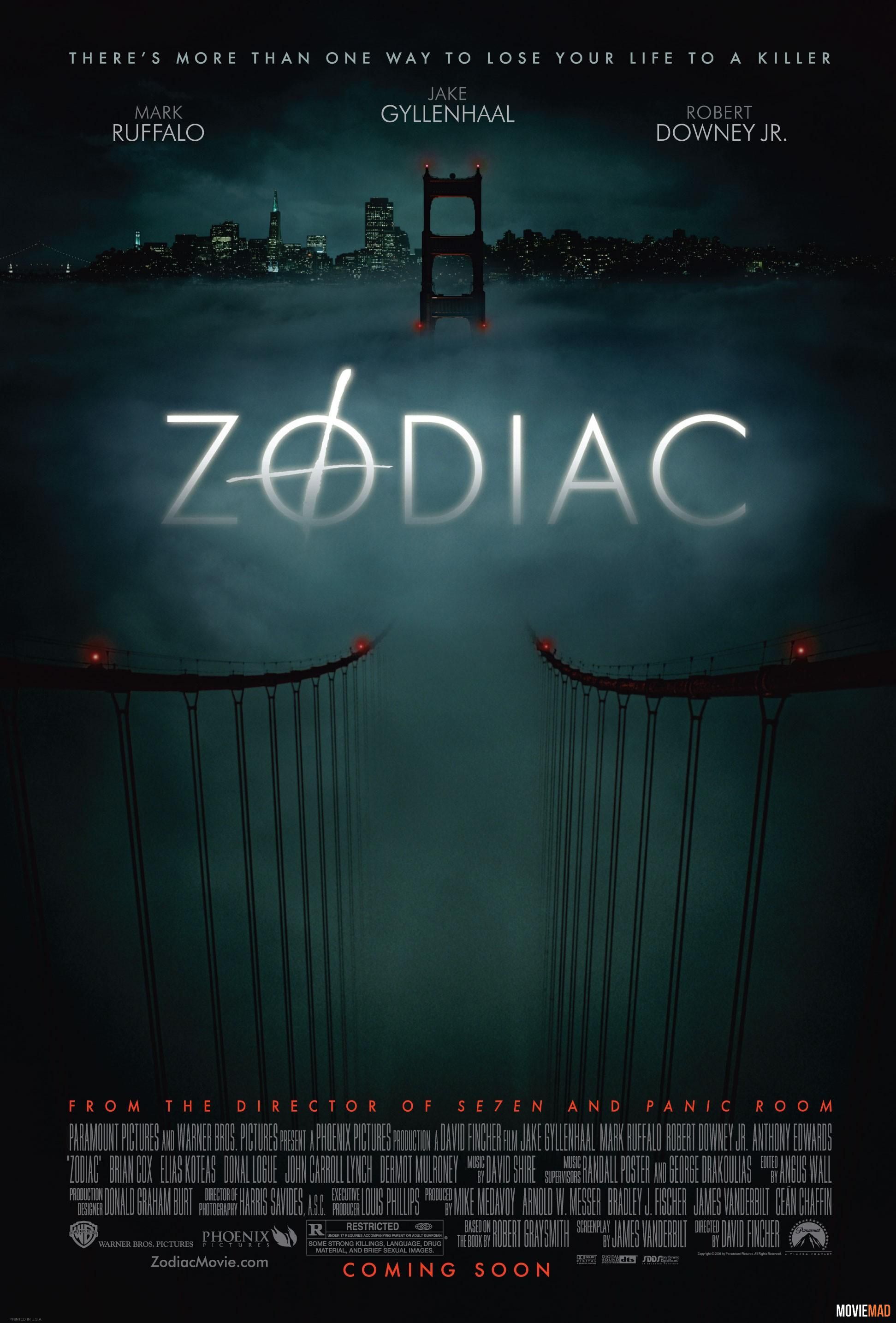 Zodiac 2007 Hindi Dubbed BluRay Full Movie 720p 480p Movie