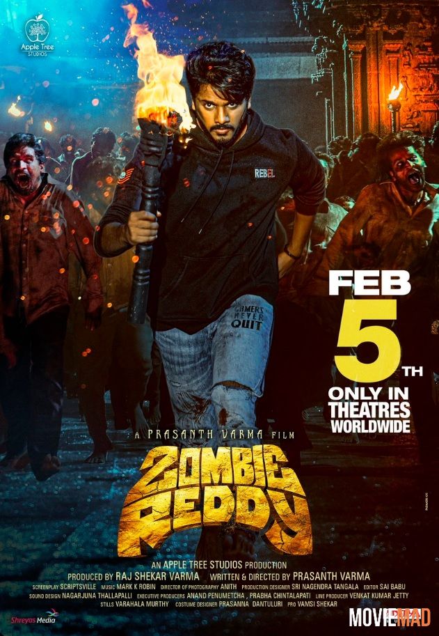 Zombie Reddy 2021 Hindi Dubbed ORG HDRip Full Movie 720p 480p Movie